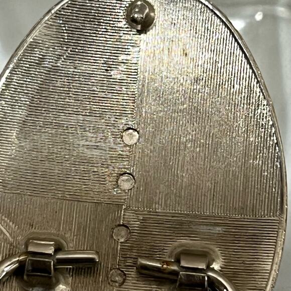 FLORAL ornate silver Swirl belt‎ buckle women’s Western oval - Picture 4 of 5